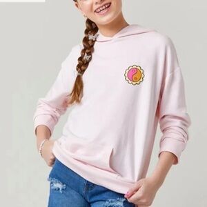 Franki by Francesca’s Go With The Flow Hoodie for Girls, Size 12, Light Pink
